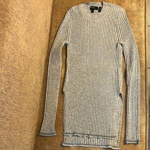 Theory tunic style ribbed sweater